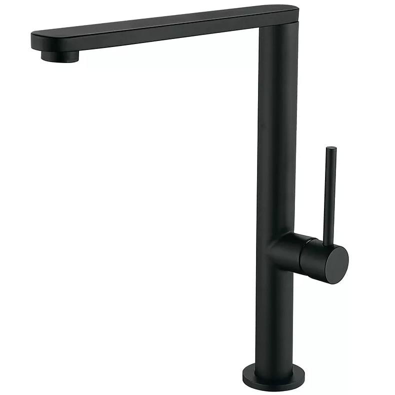 Смеситель для кухни Wezer EKO4G-01 BLACK однорычажный Черный (229940)