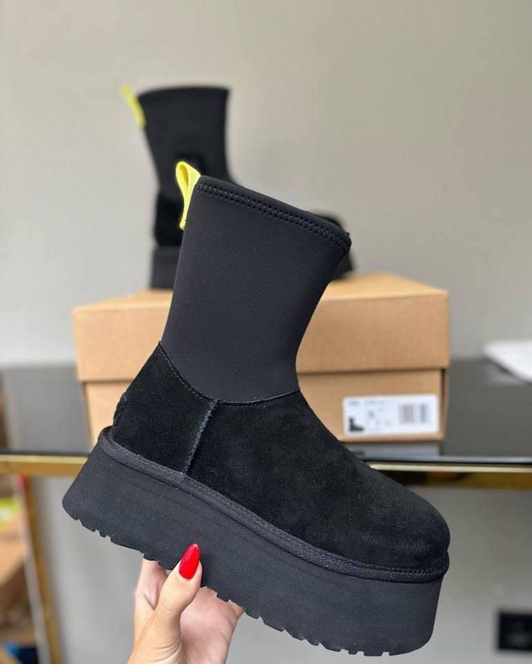 Уги жіночі UGG Classic Dipper Boots р. 39 Чорний (16458) - фото 8 Уги жіночі UGG Classic Dipper Boots р. 39 Чорний (16458) - фото 8