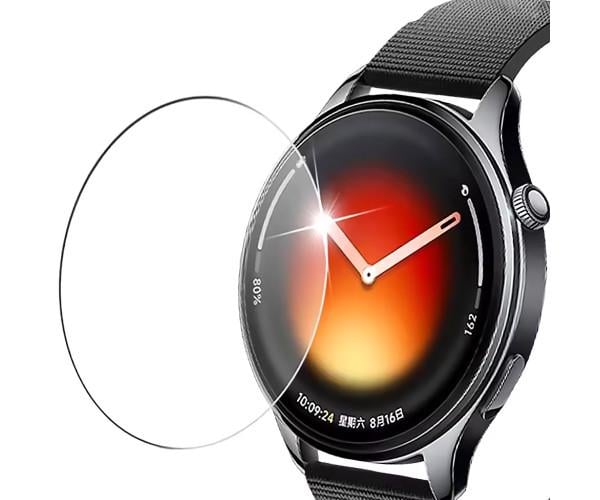 Защитное стекло HD Clear для смарт-часов Xiaomi Watch 5 с рамкой для поклейки