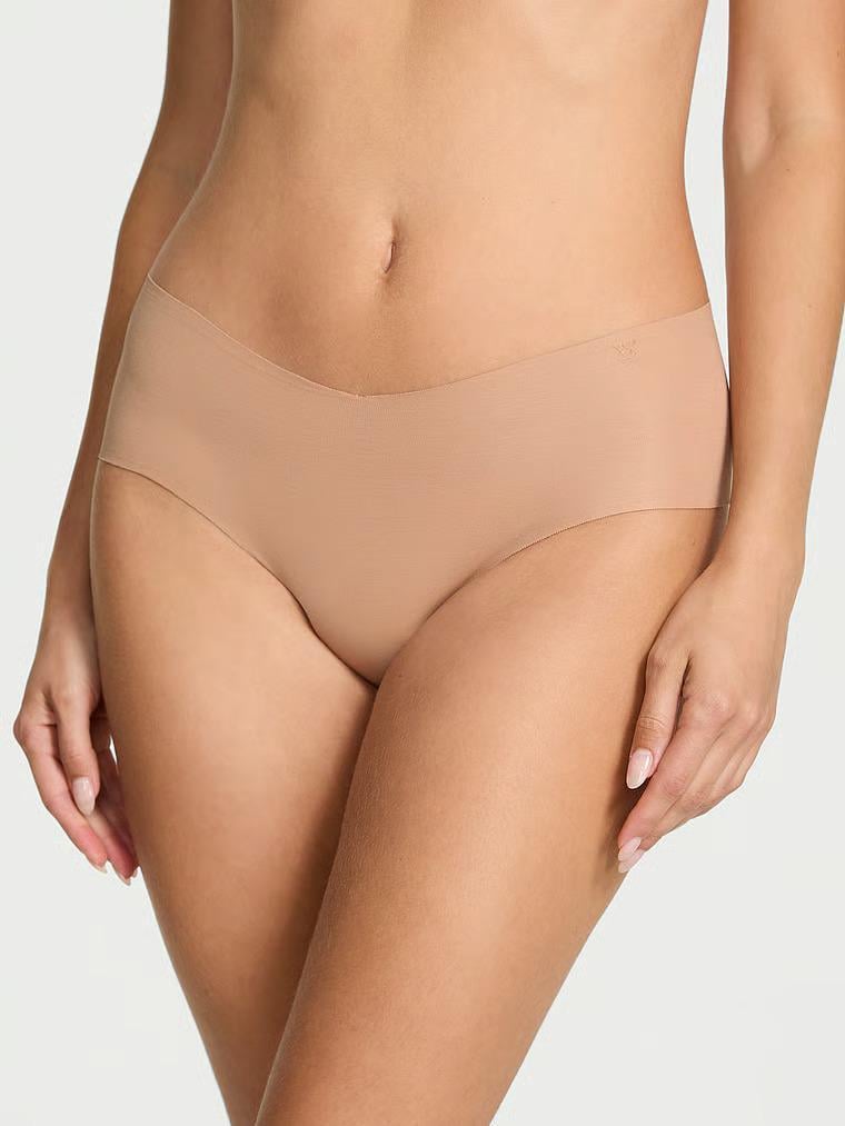 Трусики чики Victoria's Secret No-Show No-Show Cotton Cheeky Panty M Бежевый (27152947)