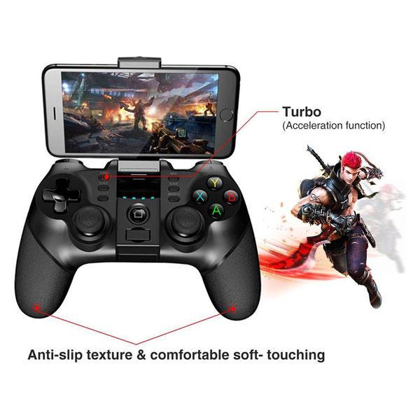 Джойстик беспроводной для телефона Terios T-6 Bluetooth Gamepad для PC/PS3/iOS/Android Черный - фото 7