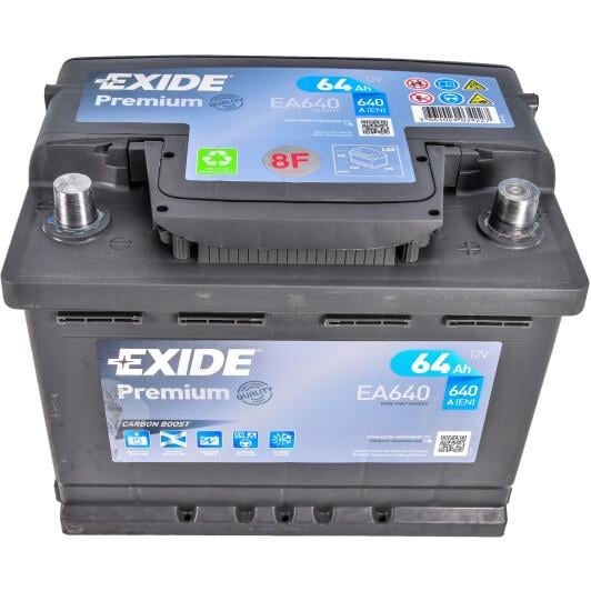 Аккумулятор EXIDE PREMIUM R EN640 64 Ah-12 V 242х175х190 мм (EA640)