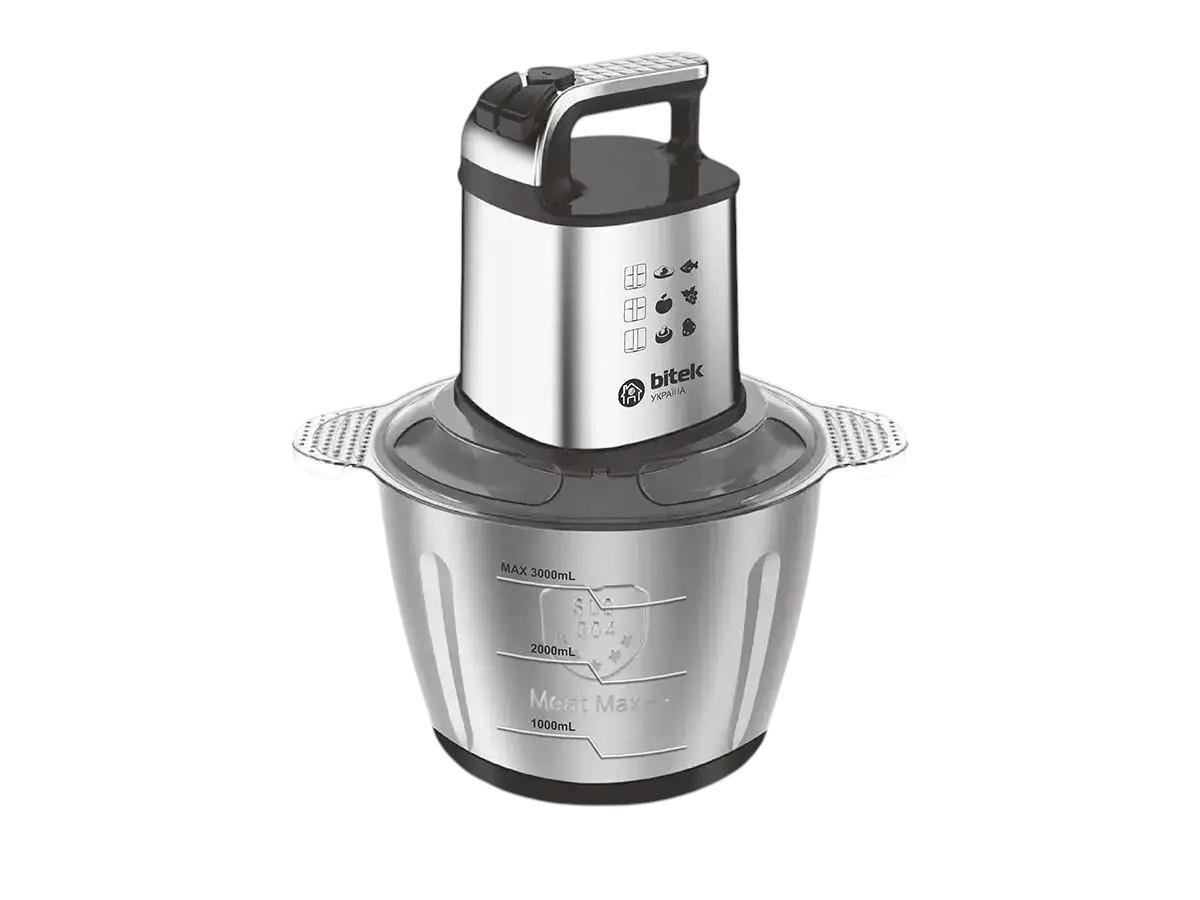 Измельчитель кухонный BITEK BT-7026 2000 Вт с термозащитой Серый (GR-04581)