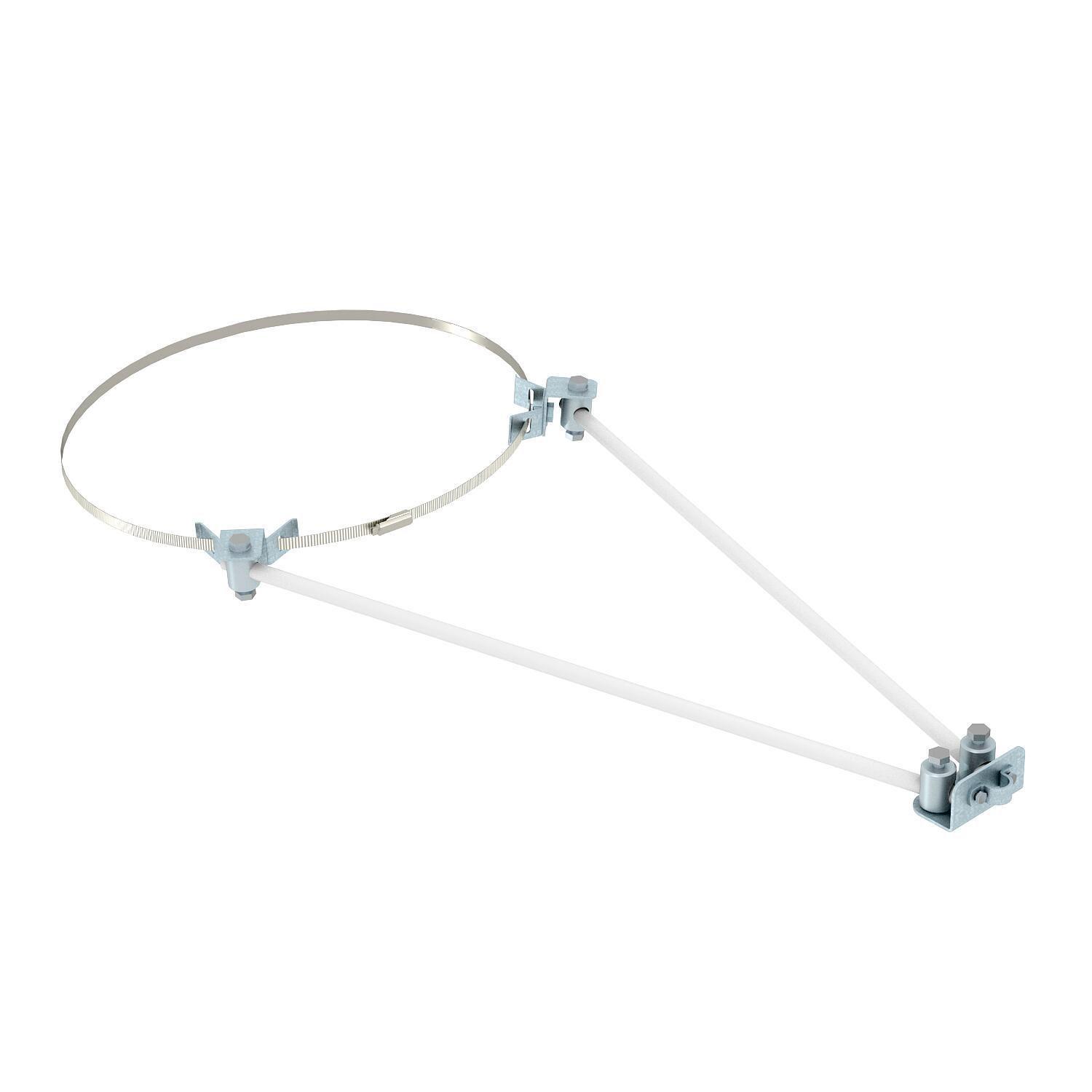 Набор изолированных штанг OBO Bettermann 101 VRS-16 V-образное 750 мм стяжкой к трубе стеклопластик (5408982)