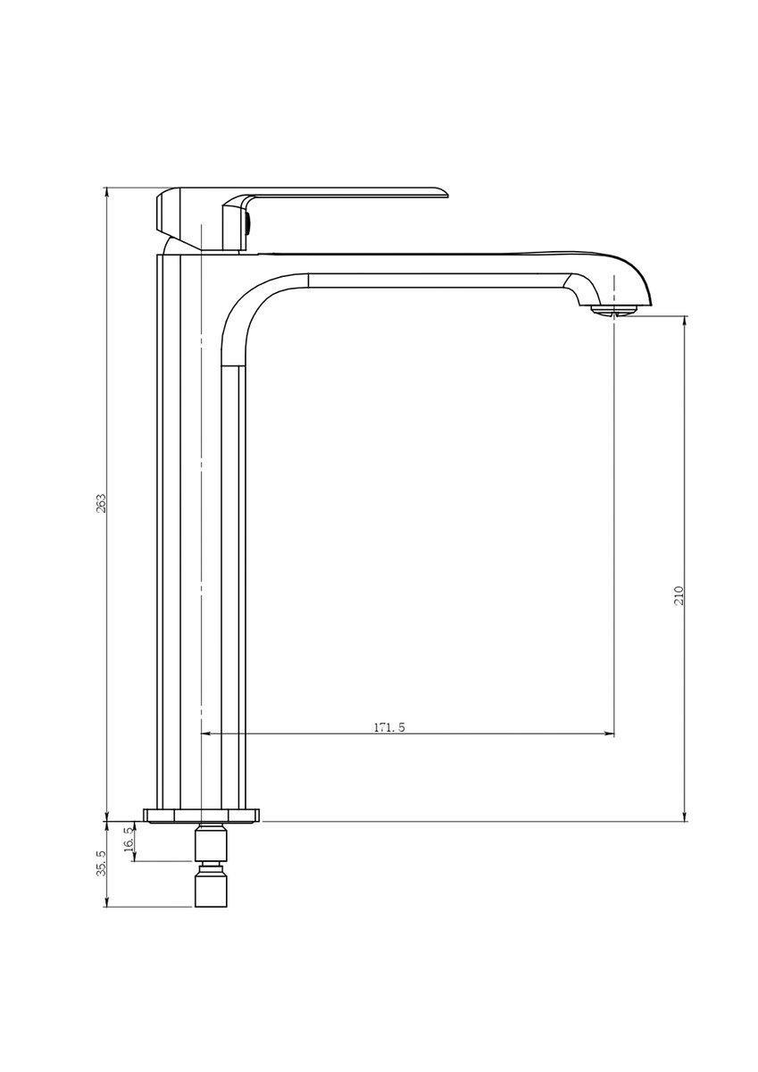 Змішувач для умивальника Perla Teddy одноважільний латунь (BZ6113B) - фото 2
