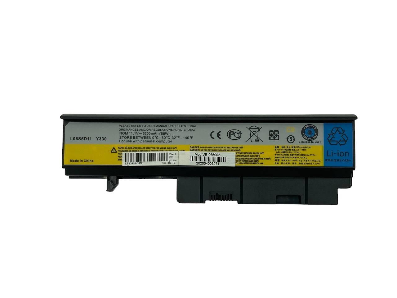 Аккумулятор для ноутбука Lenovo-IBM L08S6D11 IdeaPad Y330 11,1V 5200 mAh (065002) Аккумулятор для ноутбука Lenovo-IBM L08S6D11 IdeaPad Y330 11,1V 5200 mAh (065002)