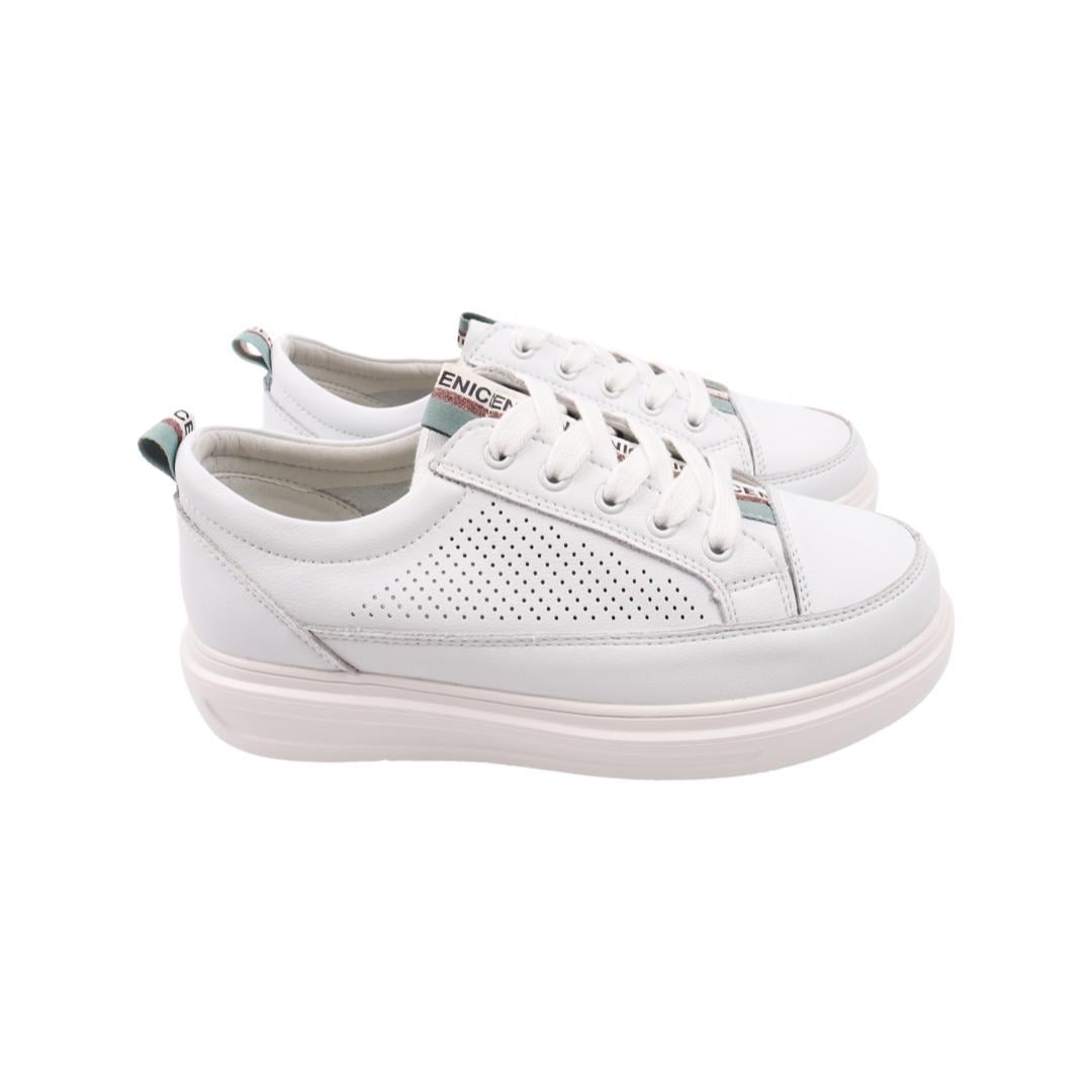 Кеди жіночі Renzoni зі шкіри Білий (733-22LTCP 39)