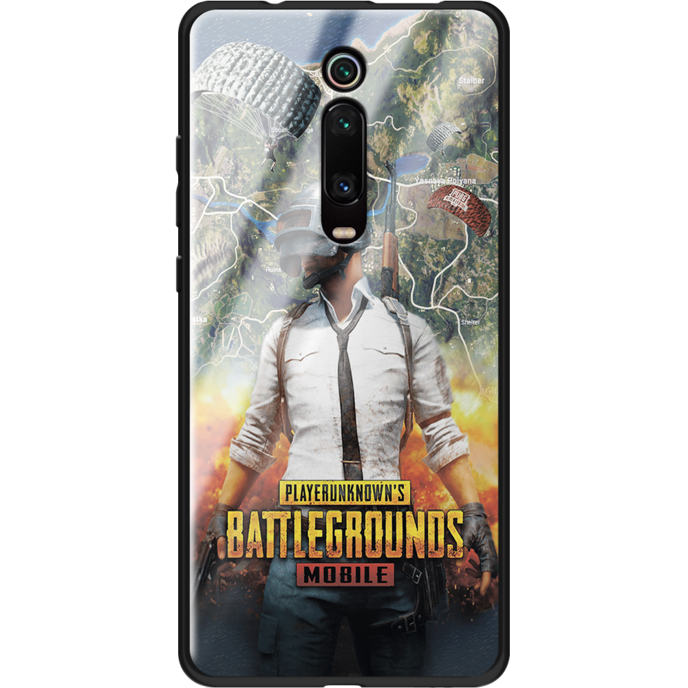 Чехол BoxFace Xiaomi Mi 9T / Mi 9T Pro PUBG Mobile Черный силикон со стеклом (37376-up2309-37743)