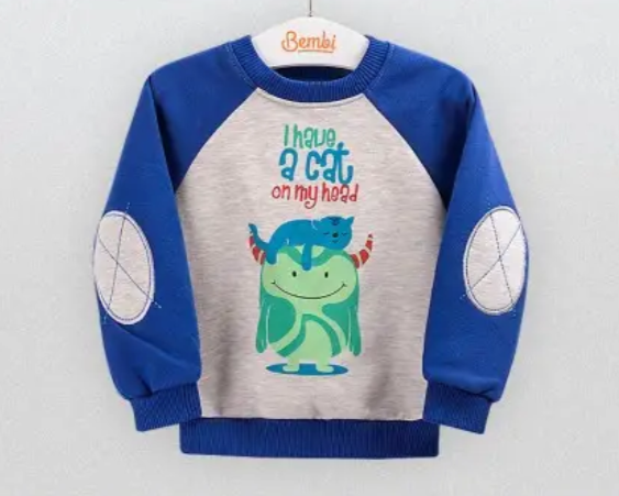 Джемпер с начесом для мальчика Bembi ДЖ 171 р. 86 Синий