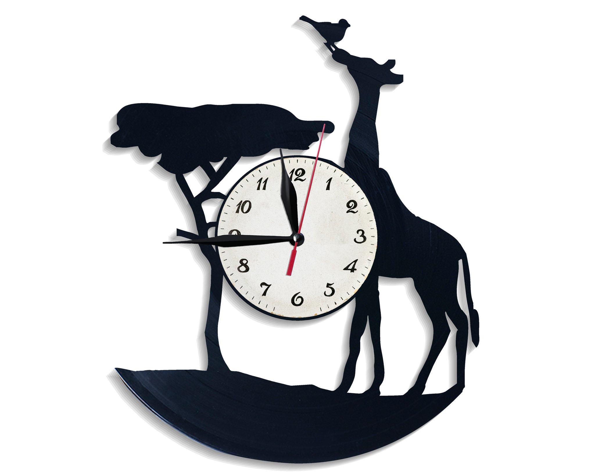 Часы настенные Жираф 2636 из виниловой пластинки