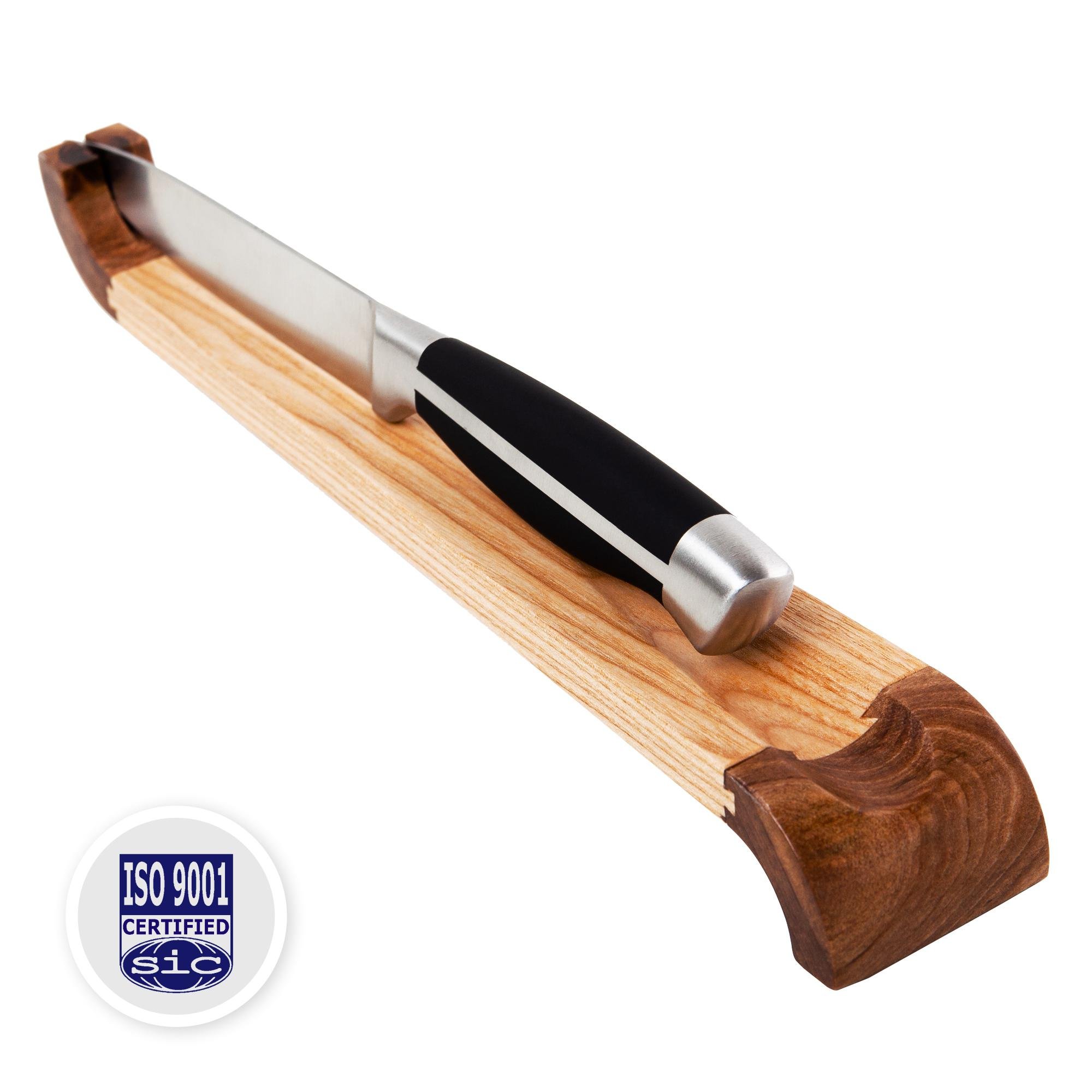 Деревянная подставка для ножа PORSHEN из ясеня и ореха 27,5 см (PN 001) - фото 5