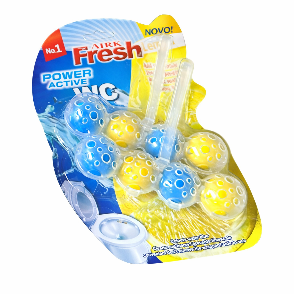 Набор туалетных блоков Airk Fresh R37789 2 шт. 52 г 13,5х20,5 см Синий с желтым (33726791)