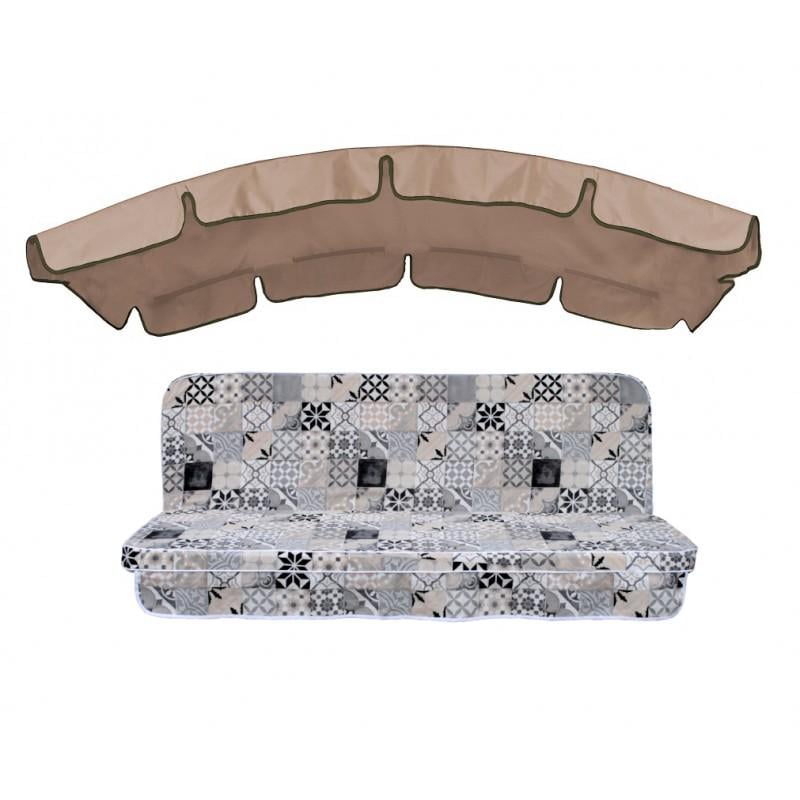 Комплект подушек для качели eGarden Orfeo 170x110x6 тент 120x200 Комплект подушек для качели eGarden Orfeo 170x110x6 тент 120x200
