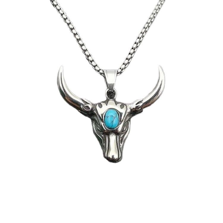 Подвеска Бык Type B2 с цепочкой 60 см Серебристый (1913581113) Подвеска Бык Type B2 с цепочкой 60 см Серебристый (1913581113)