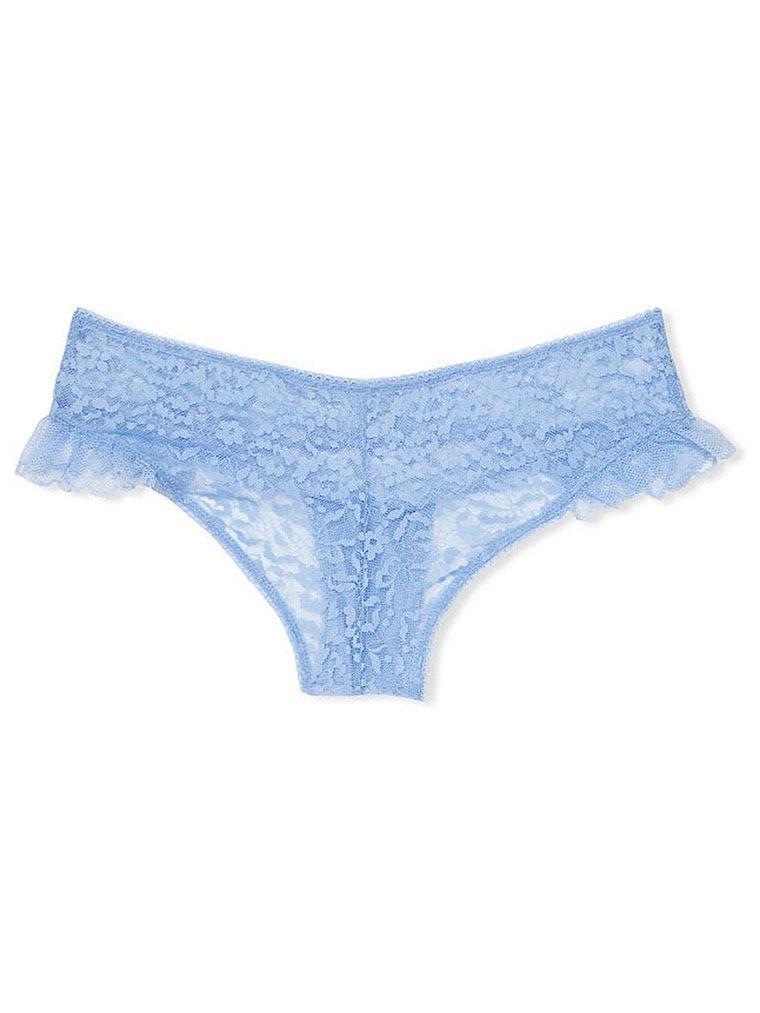 Трусики кружевные Victoria's Secret The Lacie Cheeky Panty S Голубой (26605120)