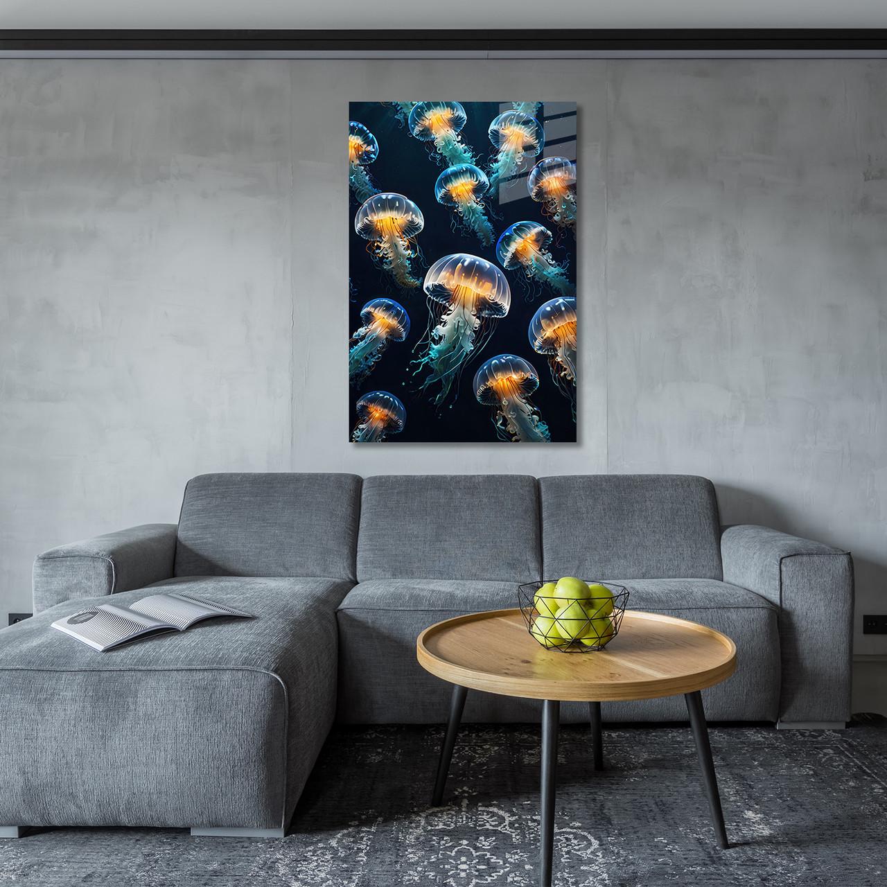 Картина на стекле NovellaPrint Жизнь медуз 50х75 см (457.2) - фото 6