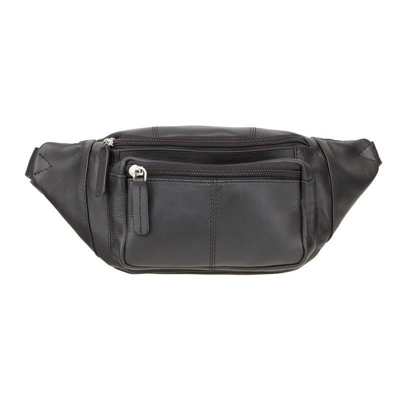 Поясная сумка кожаная Visconti Bumbag Black (720 BLK)