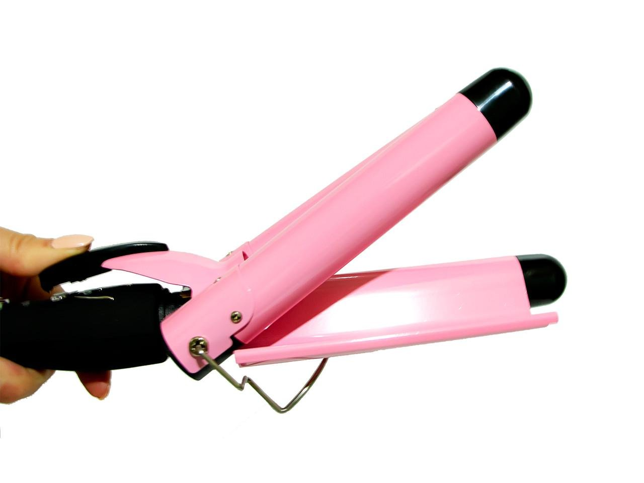 Плойка тройная GM 1956 Розовый (GR-04743) - фото 2 Плойка тройная GM 1956 Розовый (GR-04743) - фото 2