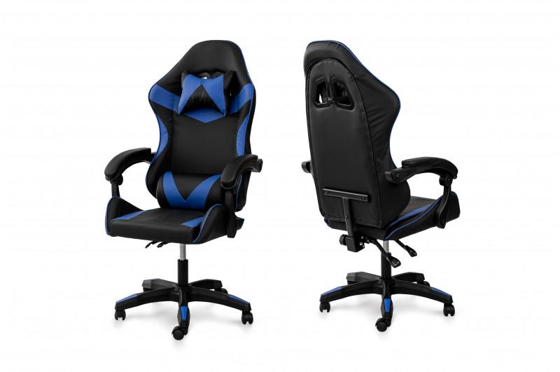 Крісло геймерське Comfort Line Slim Чорний/Синій (SLMBB-124132) - фото 5 Крісло геймерське Comfort Line Slim Чорний/Синій (SLMBB-124132) - фото 5