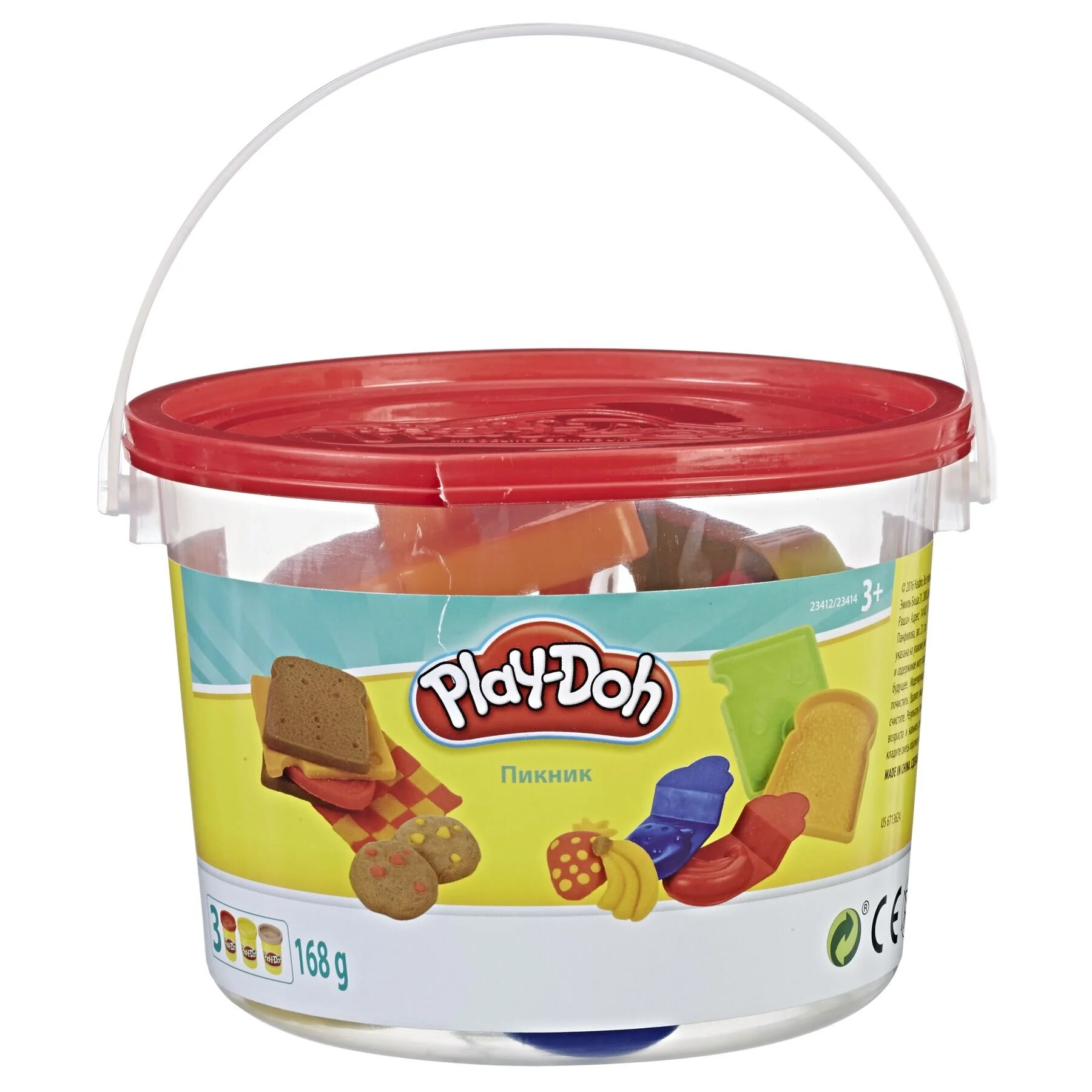 Набор для творчества Hasbro Play-Doh Пикник мини-ведерко (23414_23412) - фото 2