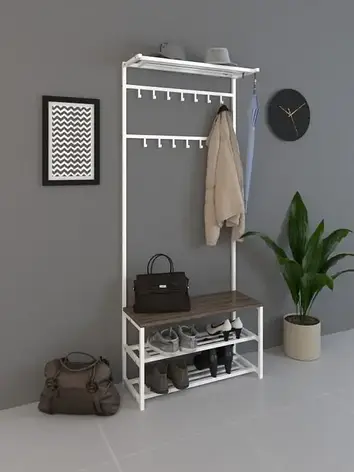 Передпокій SUNRISE 3-80 Білий/Трюфель (556621) Передпокій SUNRISE 3-80 Білий/Трюфель (556621)