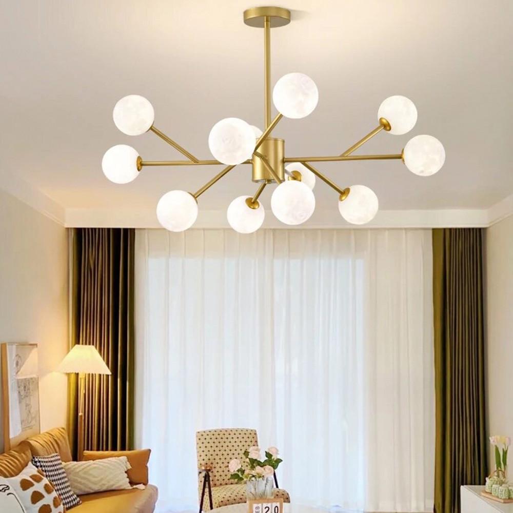 Люстра стельова Grand Bunch на 12 плафонів Ø 110 см Латунь (AOC 20/12 АВ) - фото 7 Люстра стельова Grand Bunch на 12 плафонів Ø 110 см Латунь (AOC 20/12 АВ) - фото 7