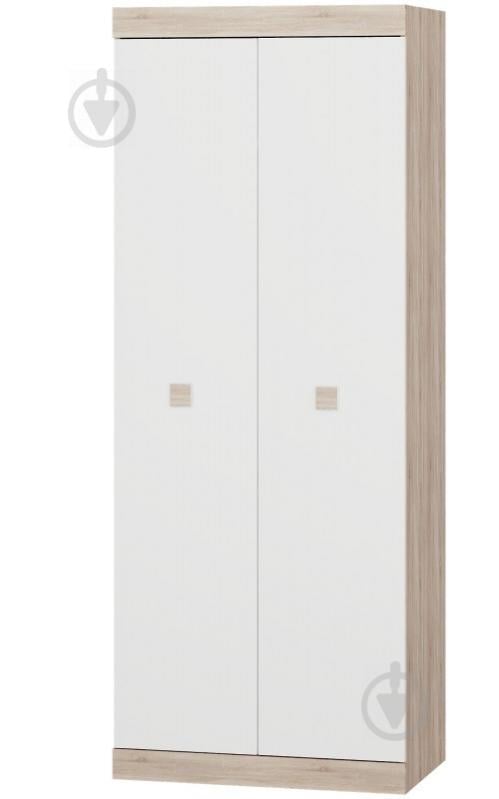 Шкаф распашной 2-х дверный Эверест Соната-800 сонома + белый
