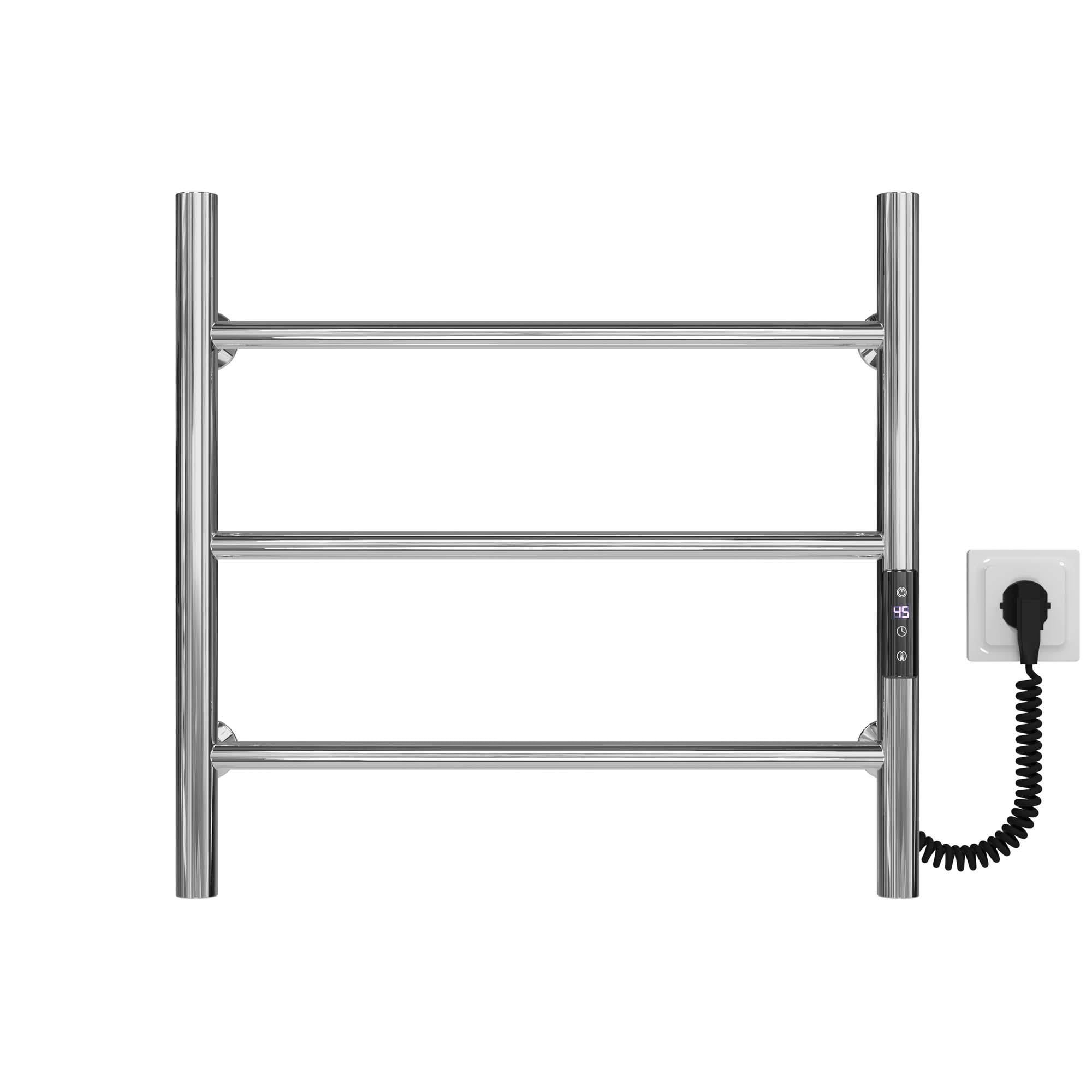 Рушникосушарка електрична Deffi Оріон П3 JD03 праве підключення нержавіюча сталь 500x500 мм Хром (C.OR.50.50.3.E.C.R.1)