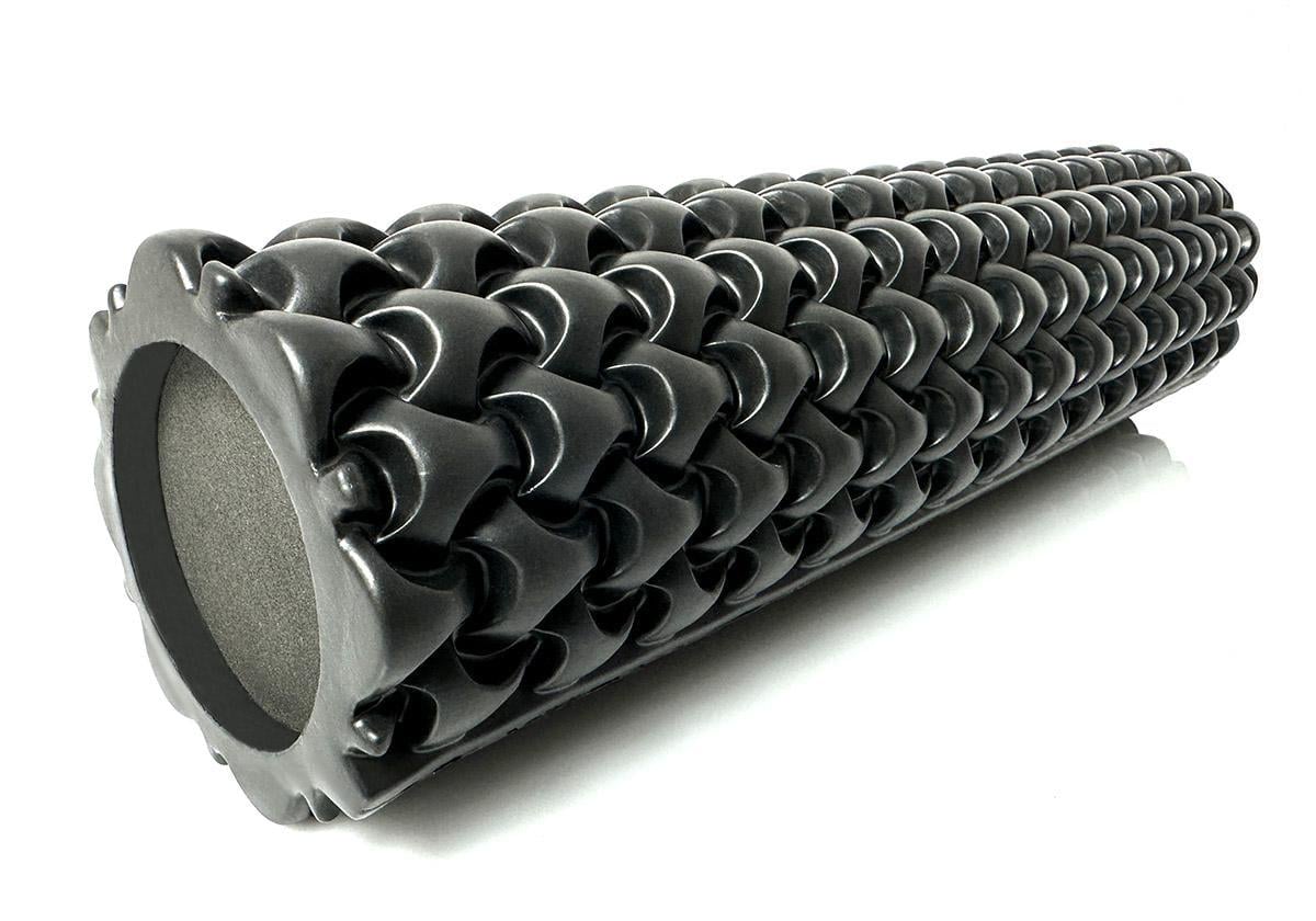 Массажный ролик EasyFit Plexus 45 см Черный (EF-3341-3-Bk)