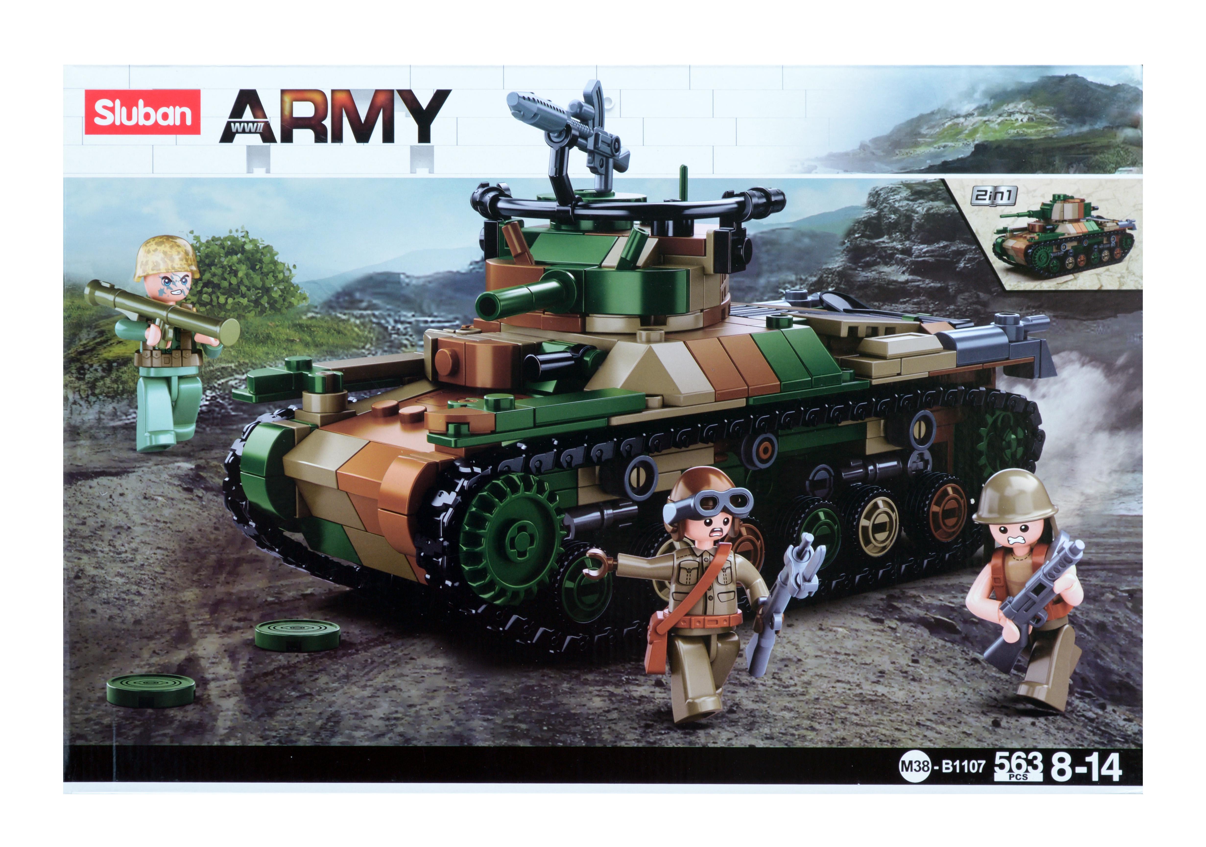 ᐉ Конструктор Sluban M38-B1107 Танк TYPE 97 563 детали 3 фигурки
