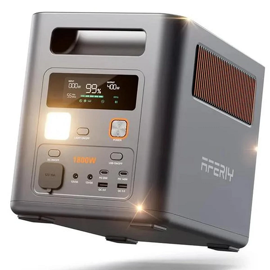 Зарядная станция Aferiy AF-P180 Pro 1800W 1024Wh LiFePO4 Серый