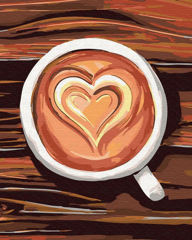 Картина по номерам Brushme "Любовь в чашке" 40х50 см (BK-GX30466)