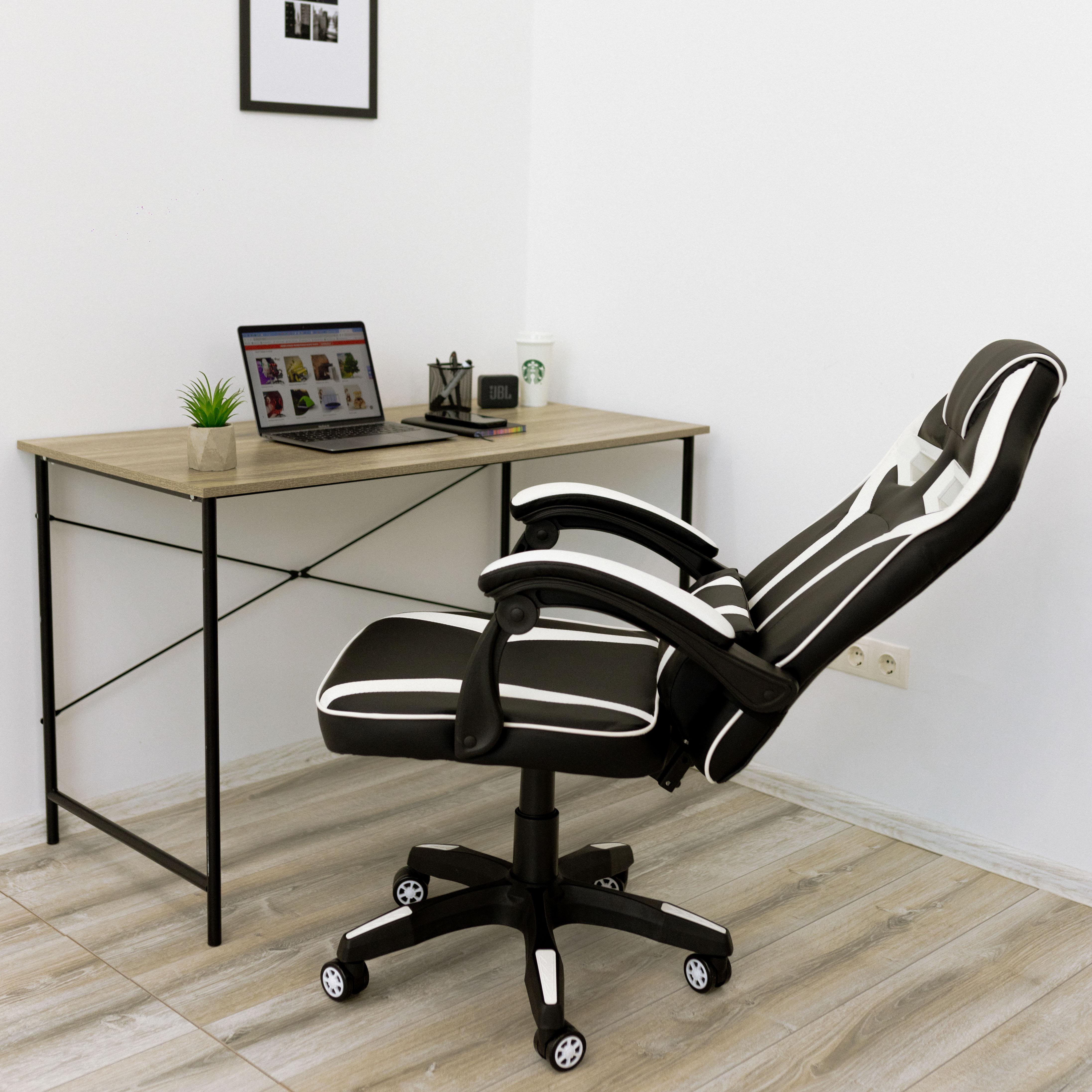 Крісло комп'ютерне геймерське 4Points NT з подушками для дома та офісу Білий (40014) - фото 5