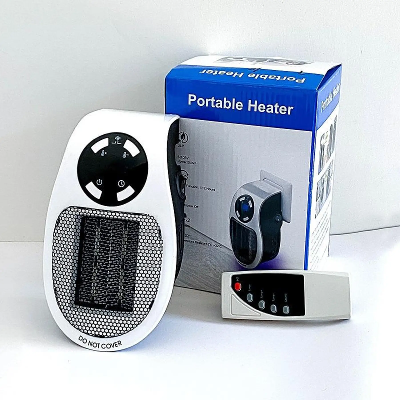 Обогреватель портативный Portable Heater с LCD дисплеем и пультом управления 500 Вт (2398472324)