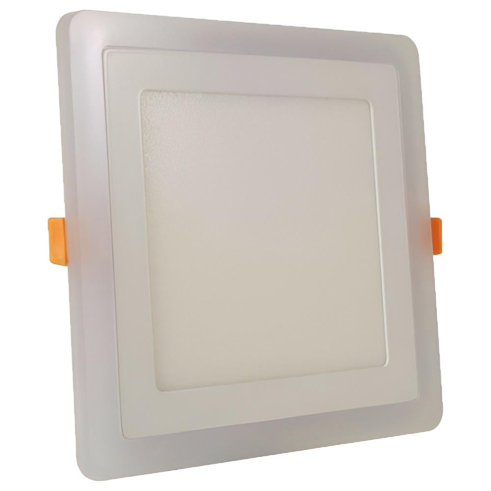 Панель LED Lemanso 12W + 4W 4500K с синей подсветкой (LM501)