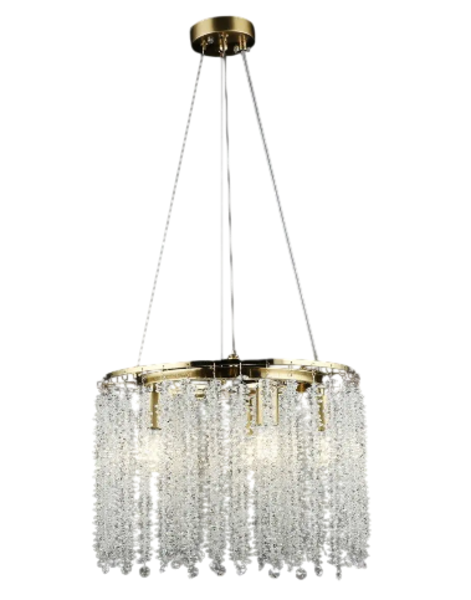 Люстра хрустальная подвесная Sirius E14 x5 хрустальные гроздья (B E2669/5 COP)