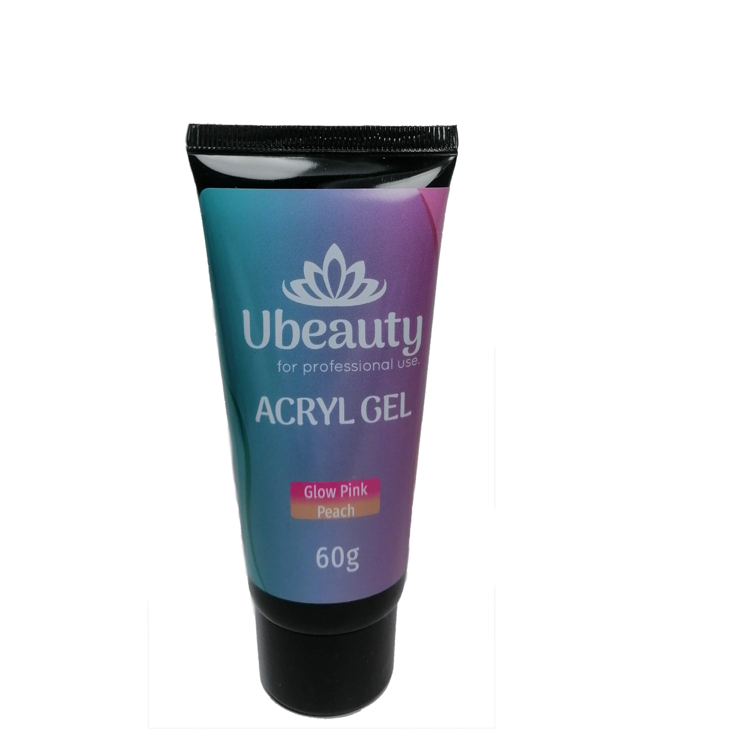 Акрилгель Ubeauty Glow Pink Peach меняет цвет в темноте 60 мл Розовый Акрилгель Ubeauty Glow Pink Peach меняет цвет в темноте 60 мл Розовый