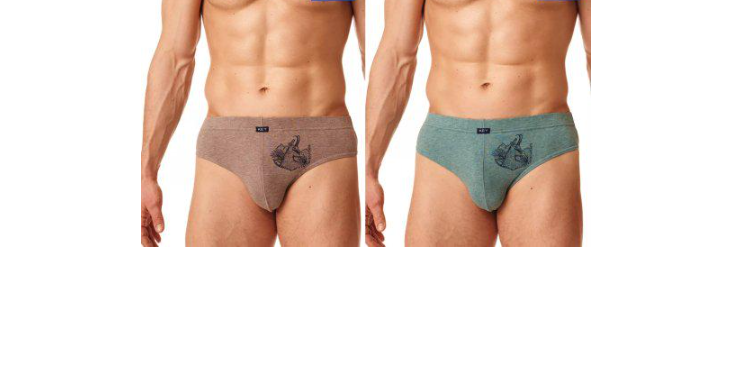 Трусы слипы мужские KEY MPР864 В22 М 2 шт . Меланж с рисунком (5904765649946)