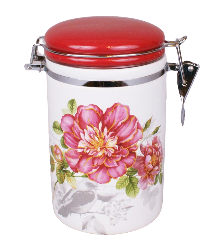 Банка Райский сад Ø 10х17 см для сыпучих продуктов с металлической затяжкой (BD-DM007-P)