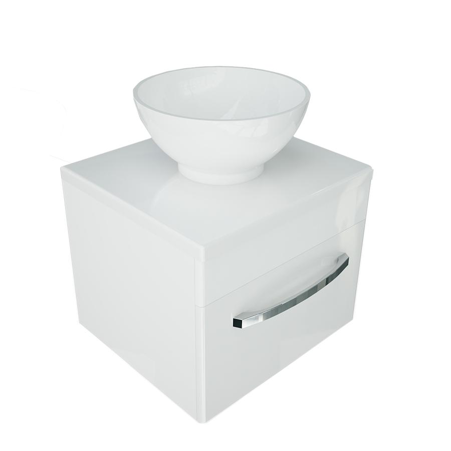 Тумба Snail Адель с умывальником Селена 50 Белый (22050)