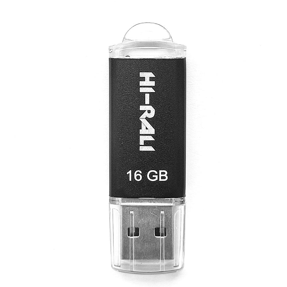 Флешка Hi-Rali Rocket 16 Gb USB-A Чорний (629576)