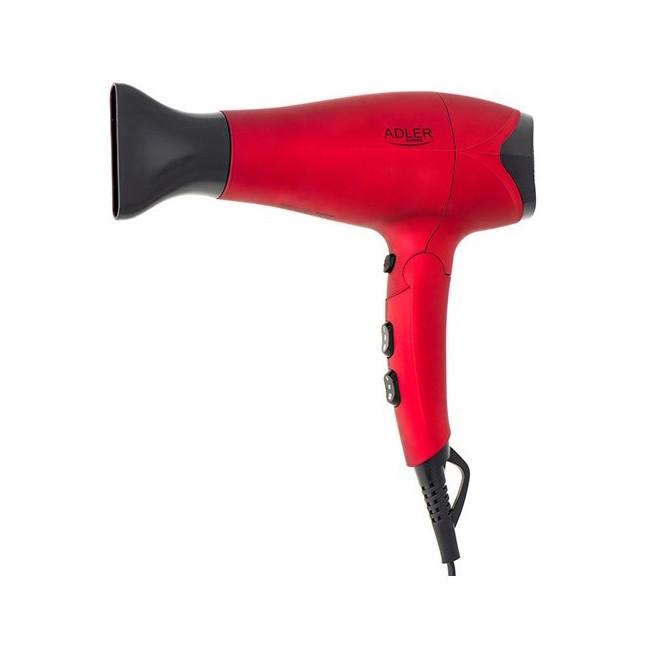 Фен Adler AD 2258 2100W со складной ручкой Красный (iz13044)