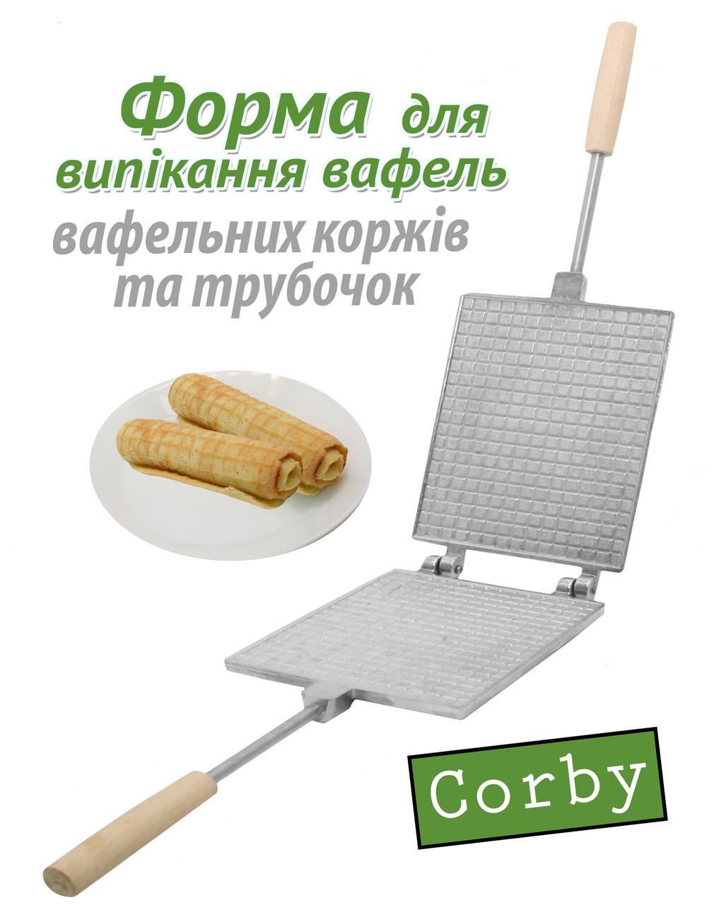 Вафельниця прямокутна алюмінева для вафельних трубочок (20061) - фото 2