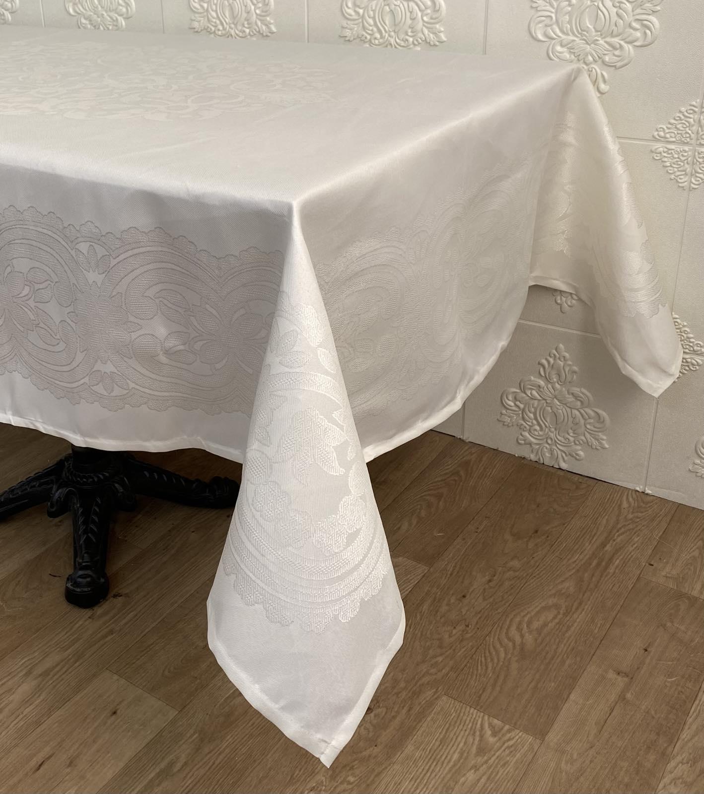 Скатерть тефлоновая Masali Model 509 160x220 см Cream (CN22080) Скатерть тефлоновая Masali Model 509 160x220 см Cream (CN22080)