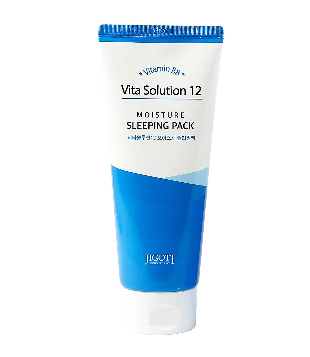 Маска для обличчя зволожуюча нічна Jigott Vita Solution 12 Moisture Sleeping Pack 180 мл (8809541281815)