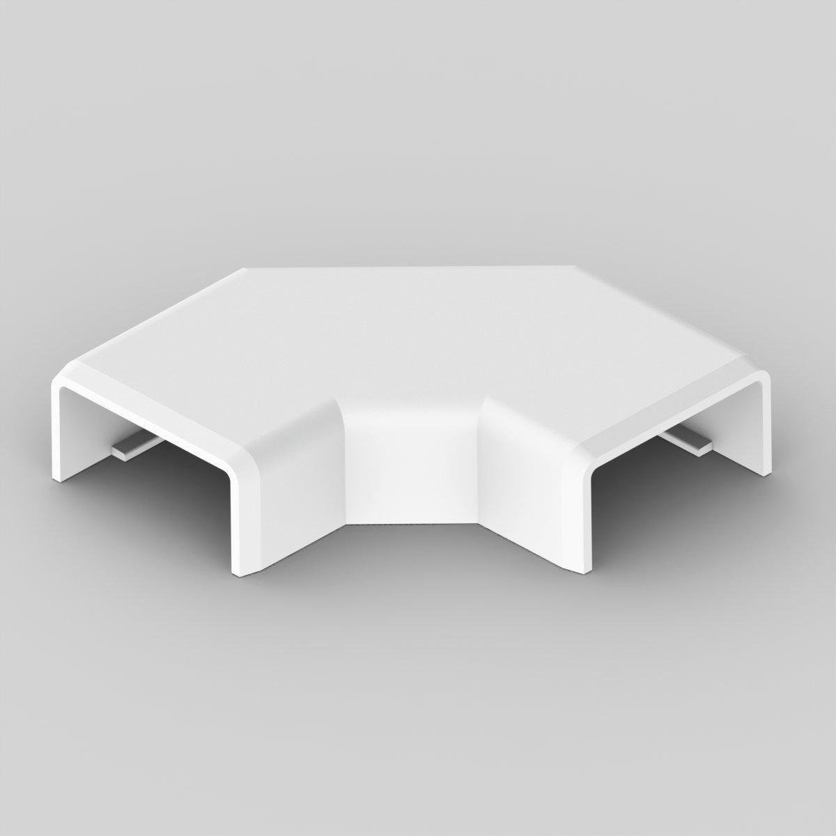 Угол плоский KOPOS для короба LHD 20x10 мм ПВХ Белый (8923_HB)