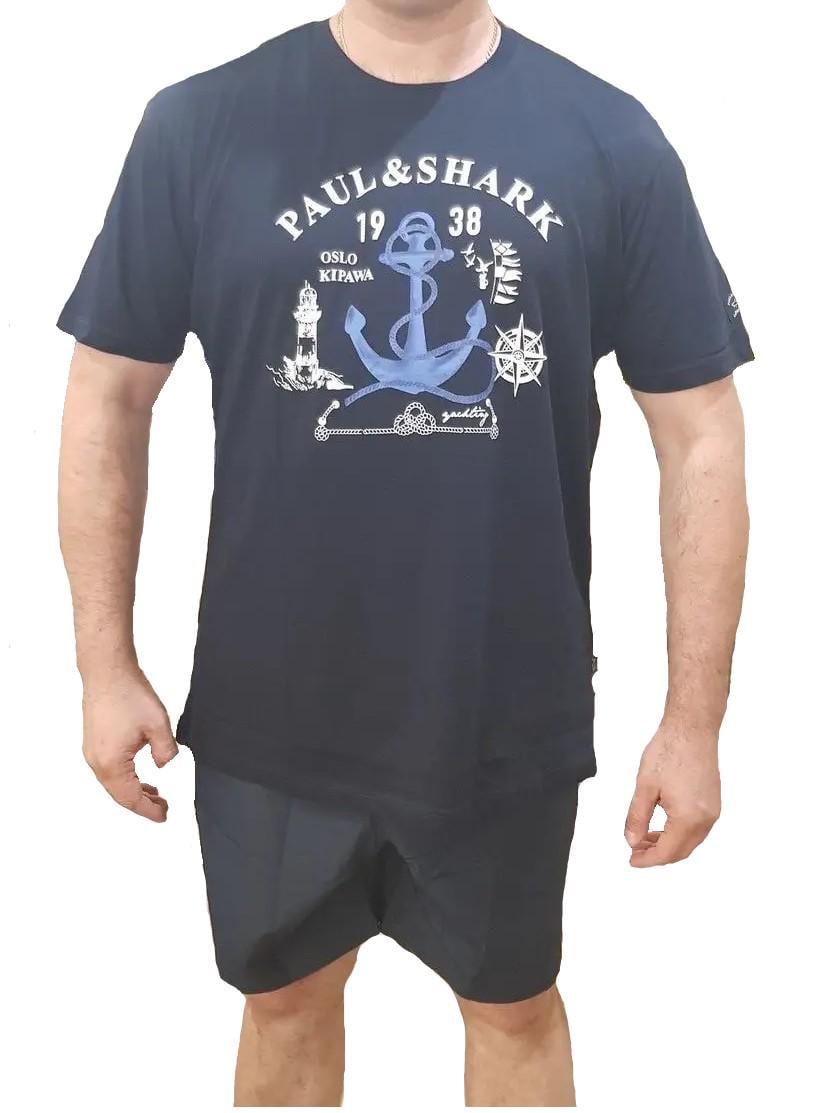 Футболка мужская Paul & Shark PS-5018NV 5XL