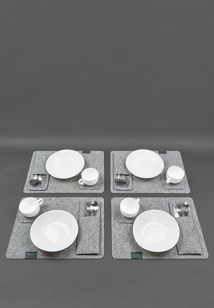 Набор для сервировки стола на 4 персоны Зеленый (A-028329) Набор для сервировки стола на 4 персоны Зеленый (A-028329)