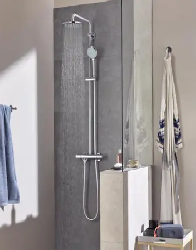 Душова система Grohe Euphoria System з термостатом для душа (27296003) - фото 2 Душова система Grohe Euphoria System з термостатом для душа (27296003) - фото 2