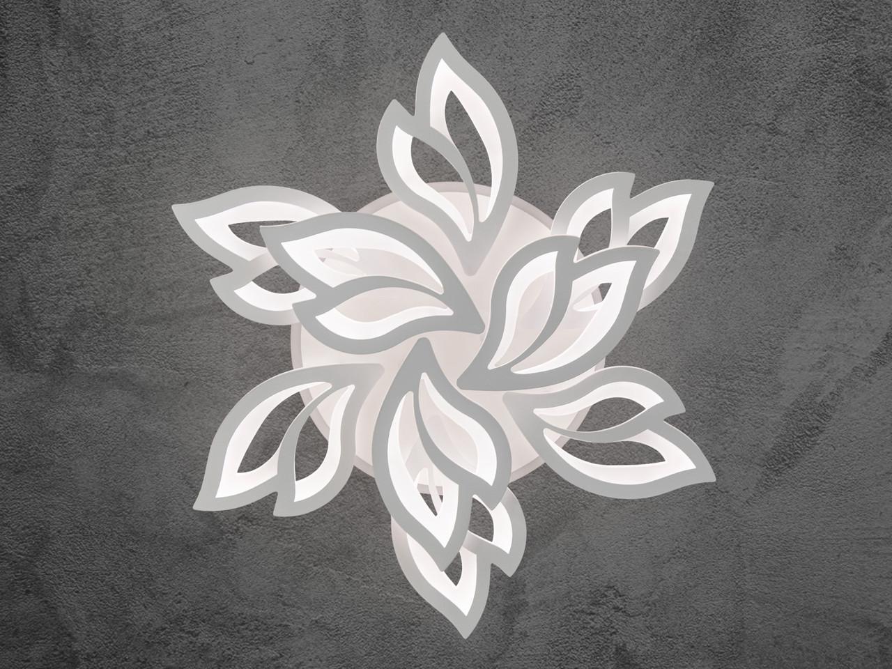 Люстра LED в гостиную с пультом 8165-6+3WH-LS 140 W на 20 м2 Белый (2437060107) - фото 4